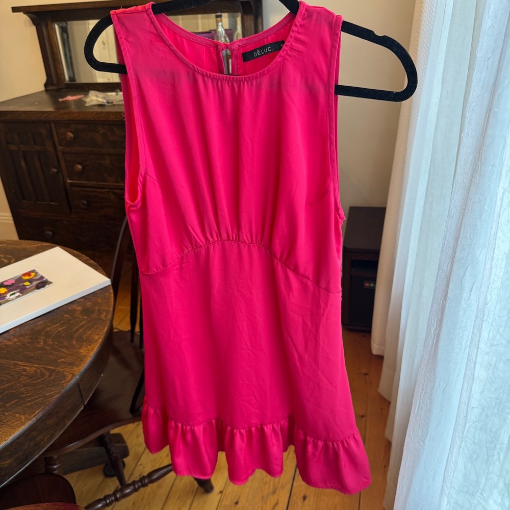 Deluc pink mini dress